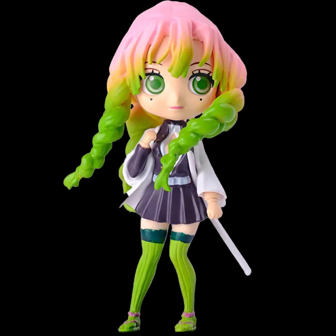 Figura Q Charm - Mitsuri Kanroji (Kimetsu no Yaiba) | PVC | 15 cm