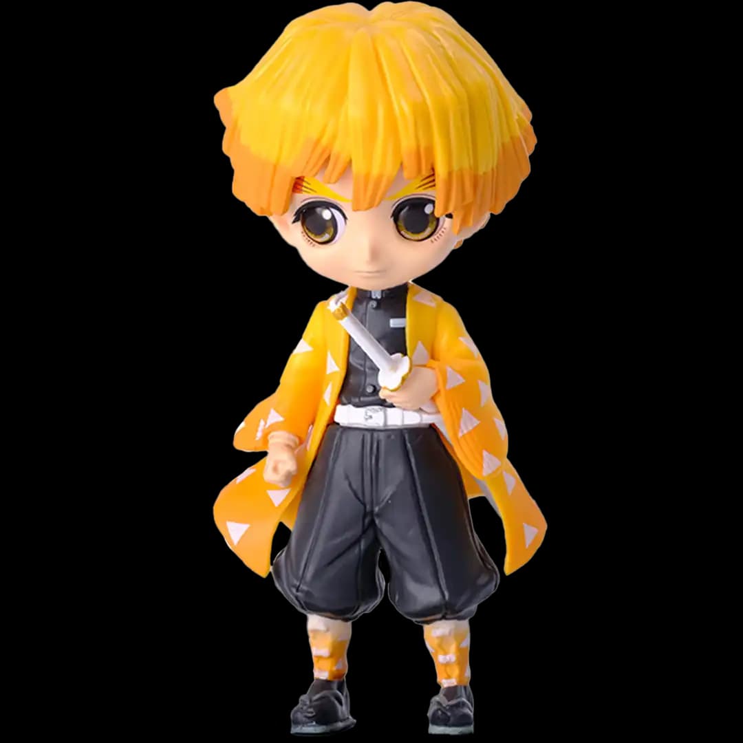 Figura Q Charm - Zenitsu Agatsuma (Kimetsu no Yaiba) | PVC | 15 cm