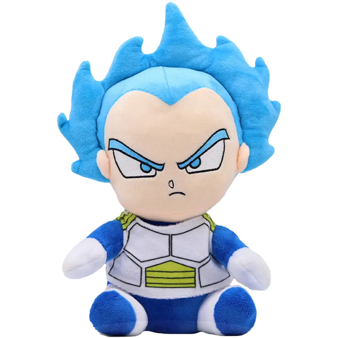Peluche Vegeta Saiyajin Blue (Dragon Ball Z) | Felpa Suave | 20 cm