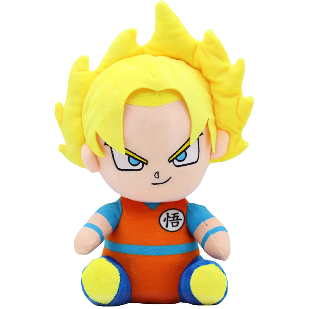 Peluche Goku Super Saiyajin Fase 2 (Dragon Ball Z) | Felpa Suave | 20 cm