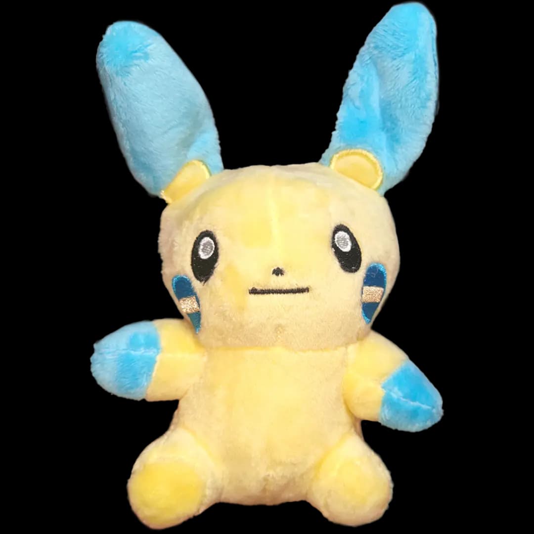 Peluche Llavero - Minun Chibi (Pokémon) | Felpa Suave | 12 cm