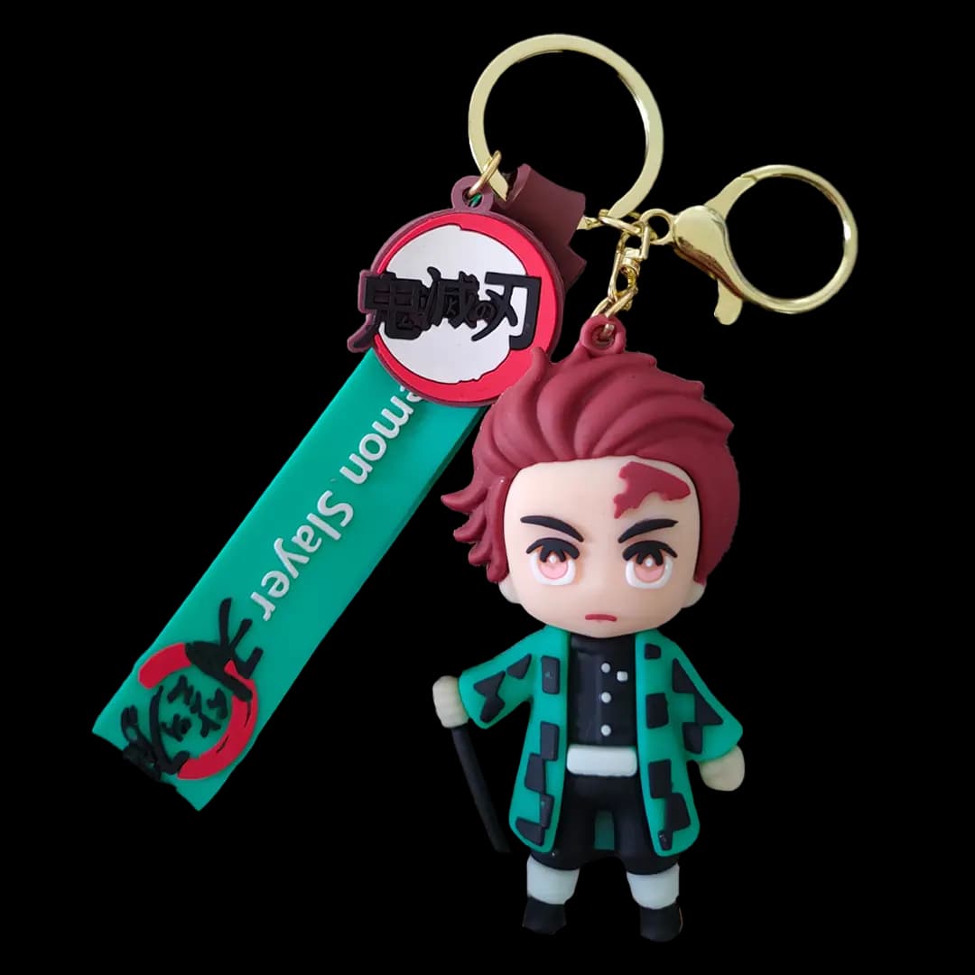 Llavero ChibiCharms - Tanjiro (Kimetsu no Yaiba) | PVC | 9 cm