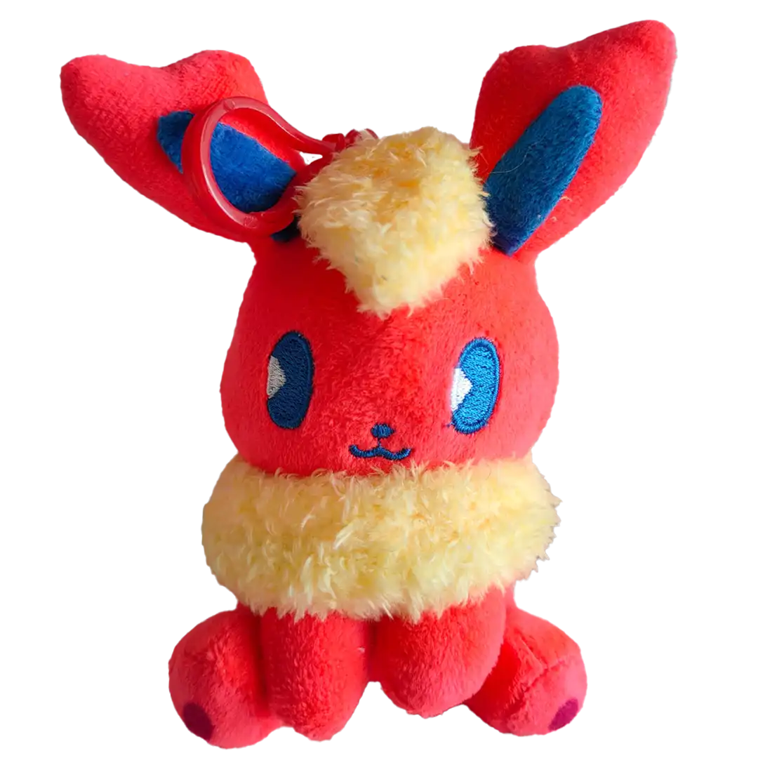 Peluche Llavero - Flareon Chibi (Pokémon) | Felpa Suave | 10 cm