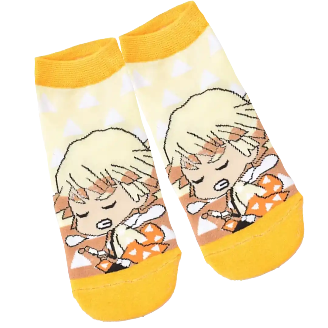 Calcetines - Zenitsu Agatsuma (Kimetsu no Yaiba) | Talla única | 1 par