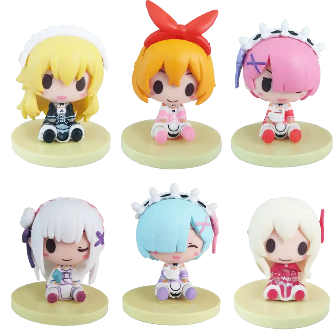 Set de 6 Figuras Re Zero (Re:Zero) | PVC