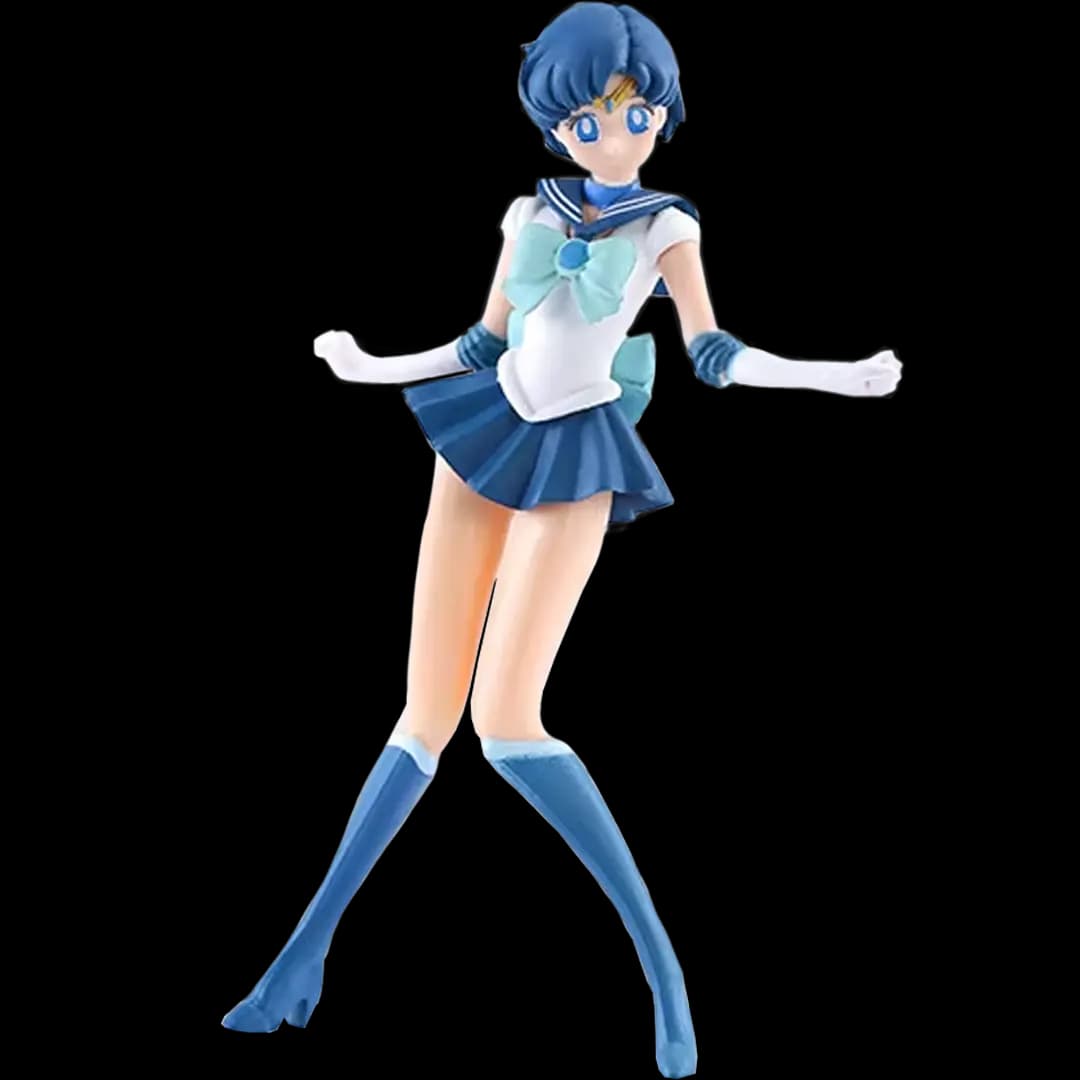 Figura Sailor Mercury (Pose de Transformación) (Sailor Moon) | PVC | 13 cm