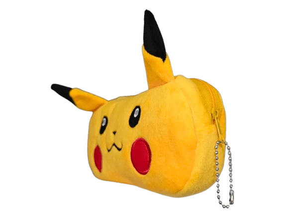Estuche de Felpa Estilo Pikachu con Cierre (Pokémon) | 21 x 11 cm